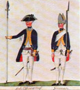 Offizier und Fsilier des Regiments 1776
